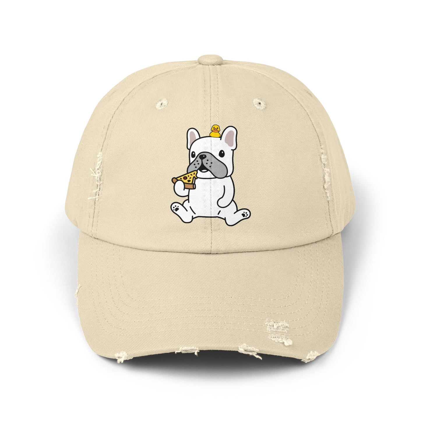 Dog pizza Unisex Distressed Cap