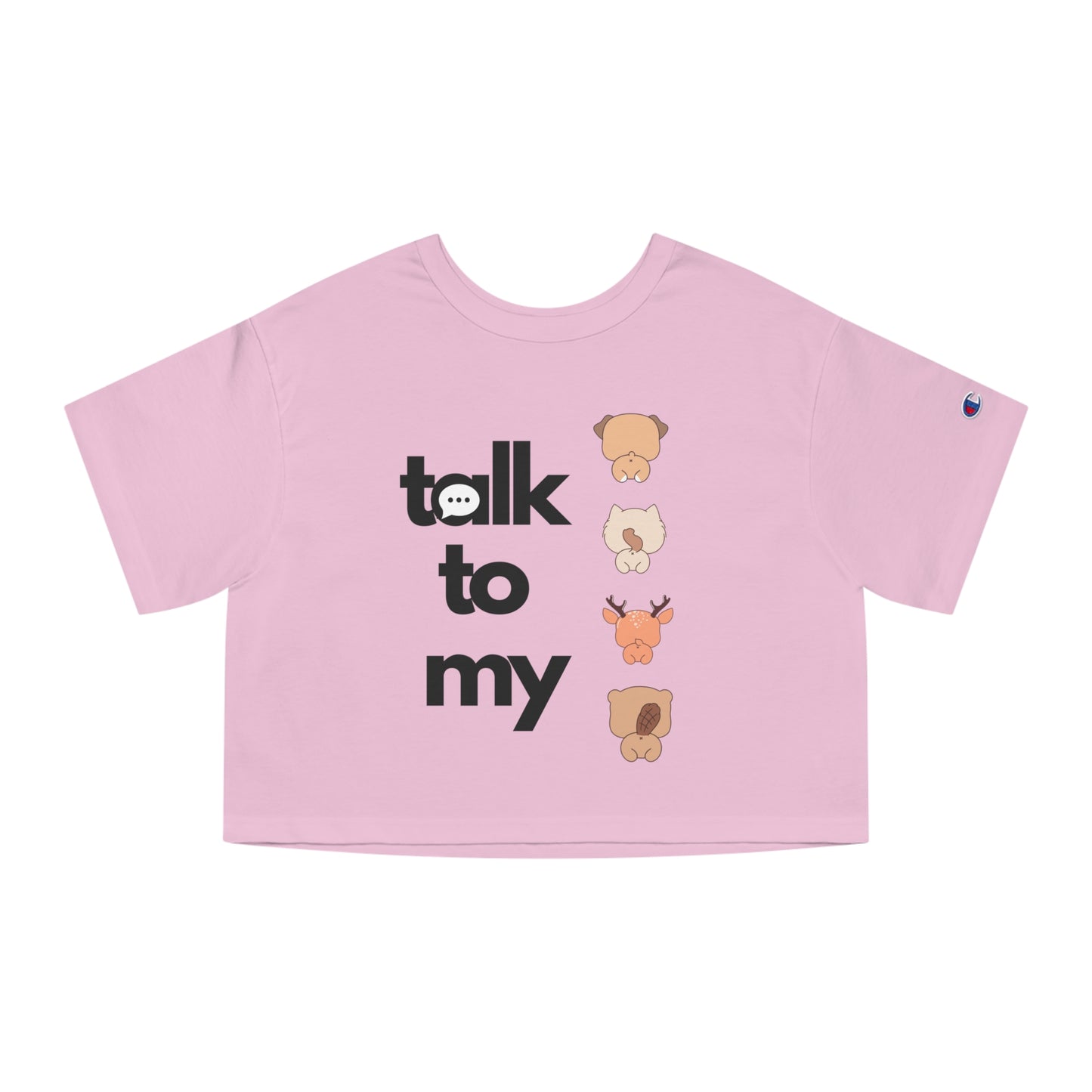 Talk to my Champion Women's Heritage Cropped T-Shirt