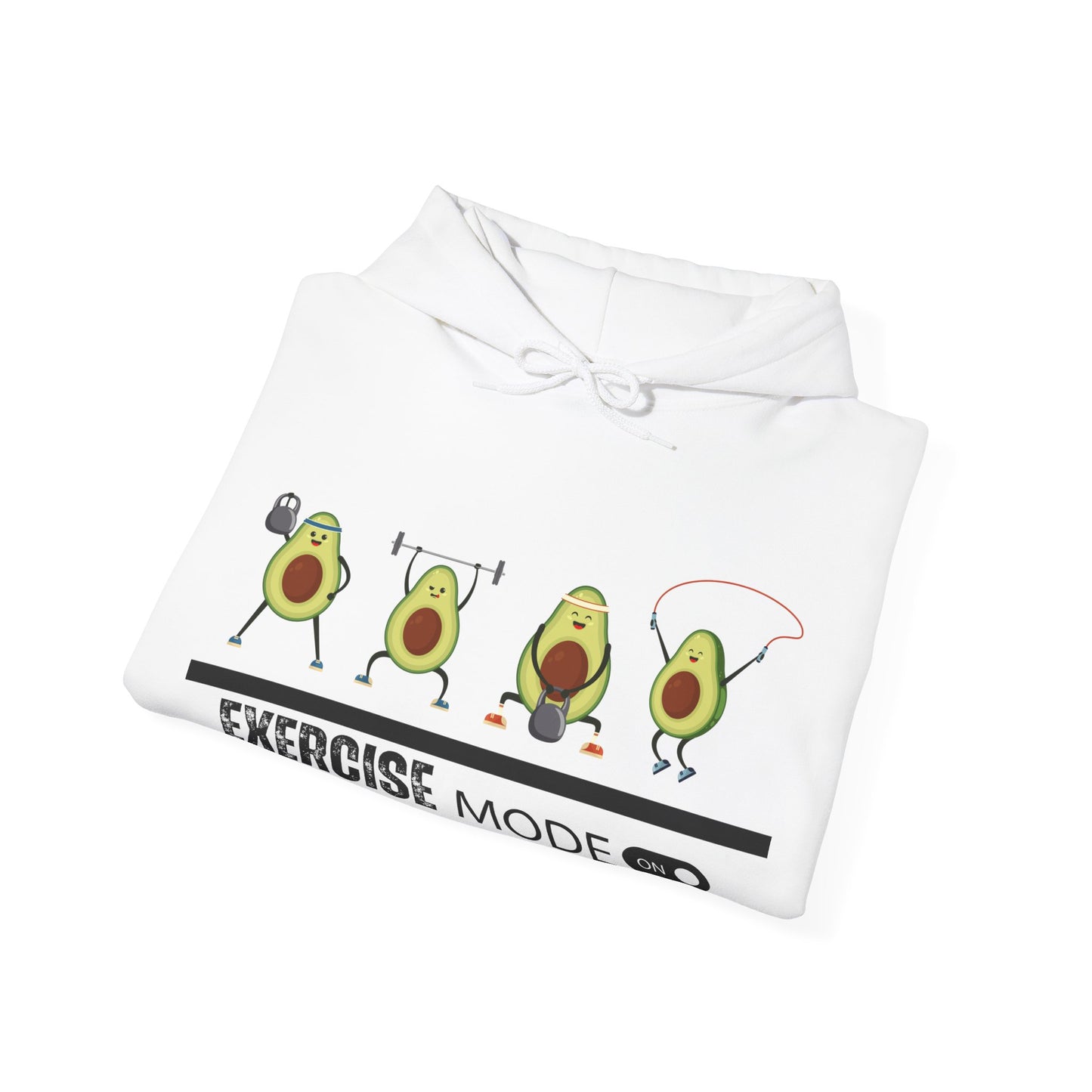 Exercise mode of Unisex Heavy Blend™ Hooded Sweatshirt