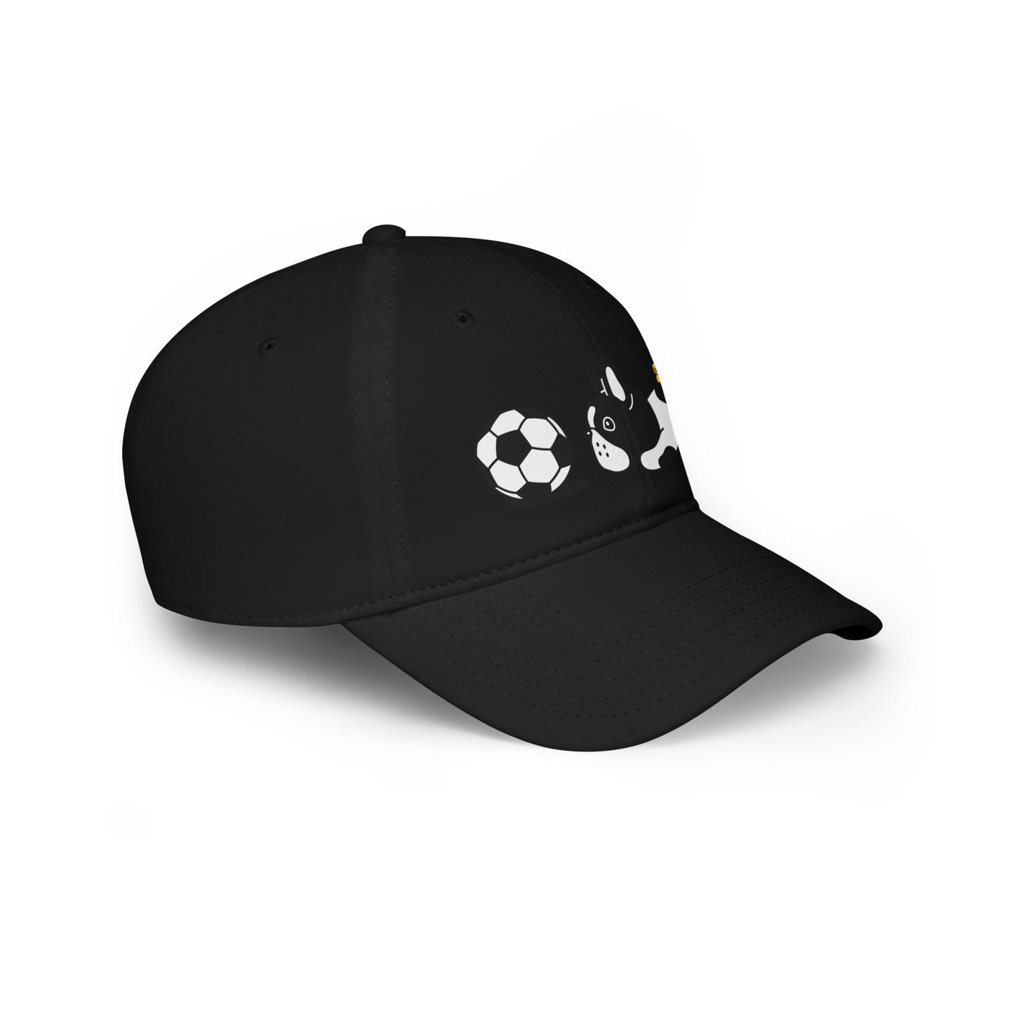 Dog soccer 1 Profile Baseball Cap