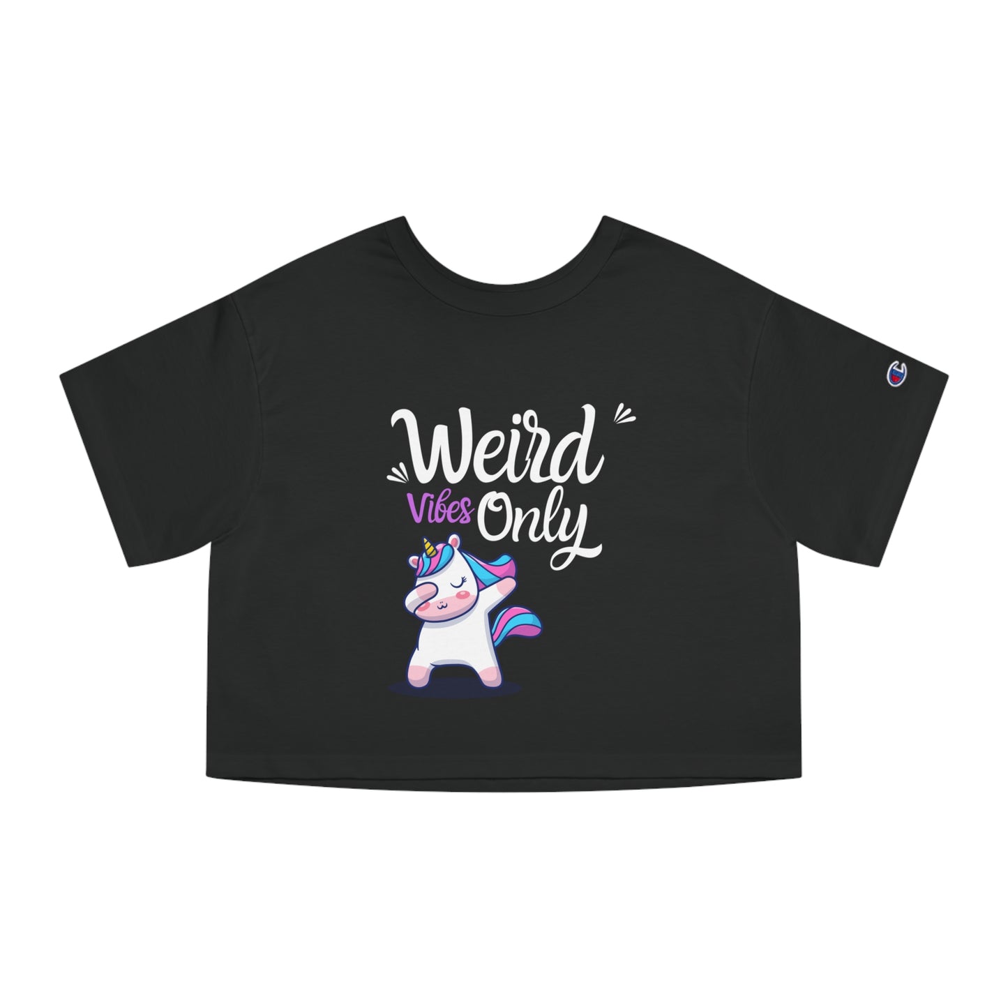 Weird vibes only Champion Women's Heritage Cropped T-Shirt