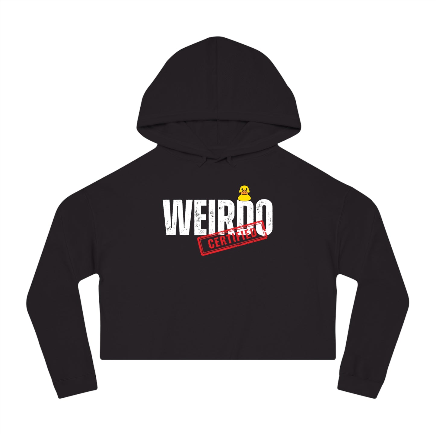 Weirdo certified Women’s Cropped Hooded Sweatshirt