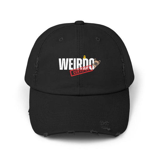 Weirdo Unisex Distressed Cap