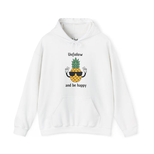 Unfollow and be happy of Unisex Heavy Blend™ Hooded Sweatshirt