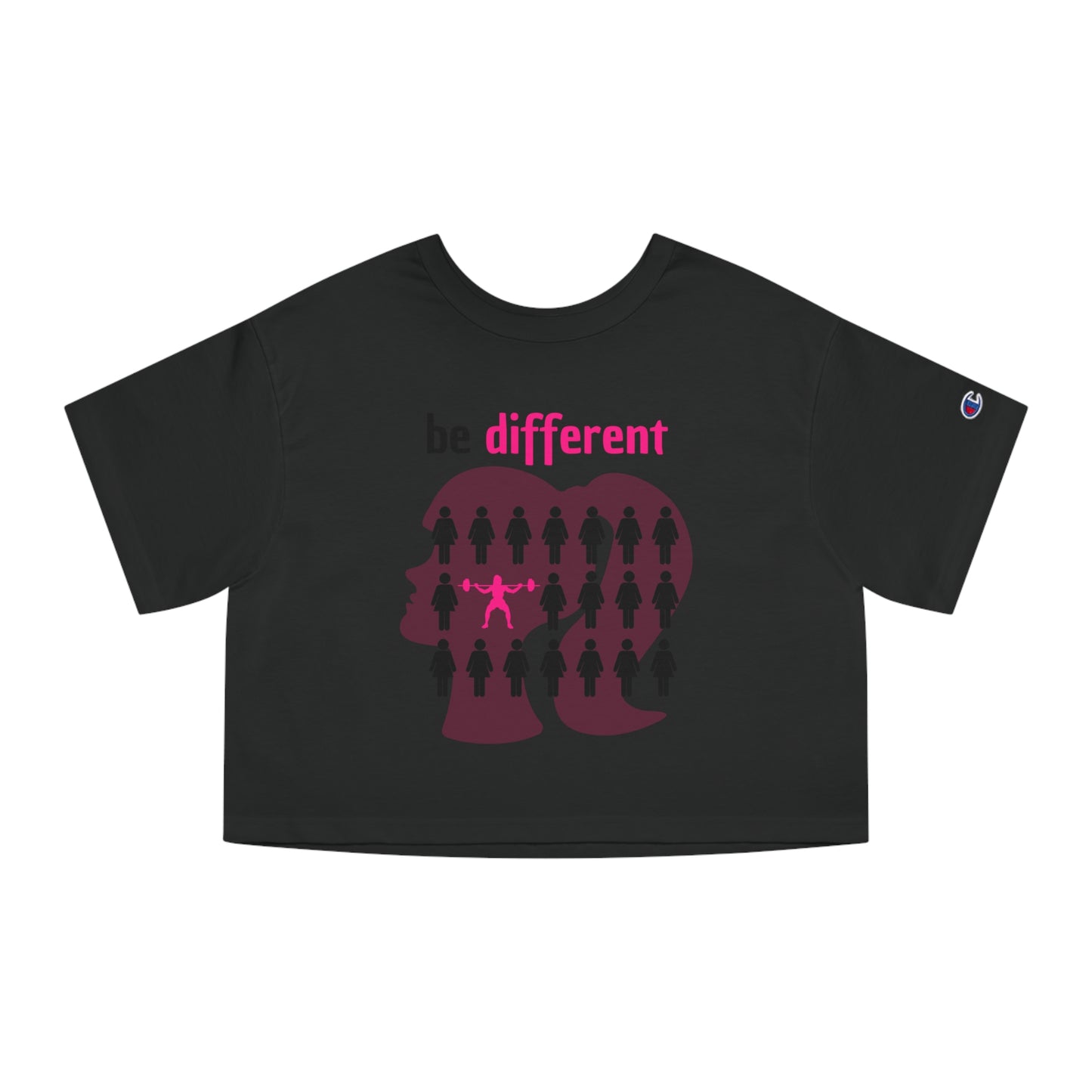 Be different barbie Champion Women's Heritage Cropped T-Shirt