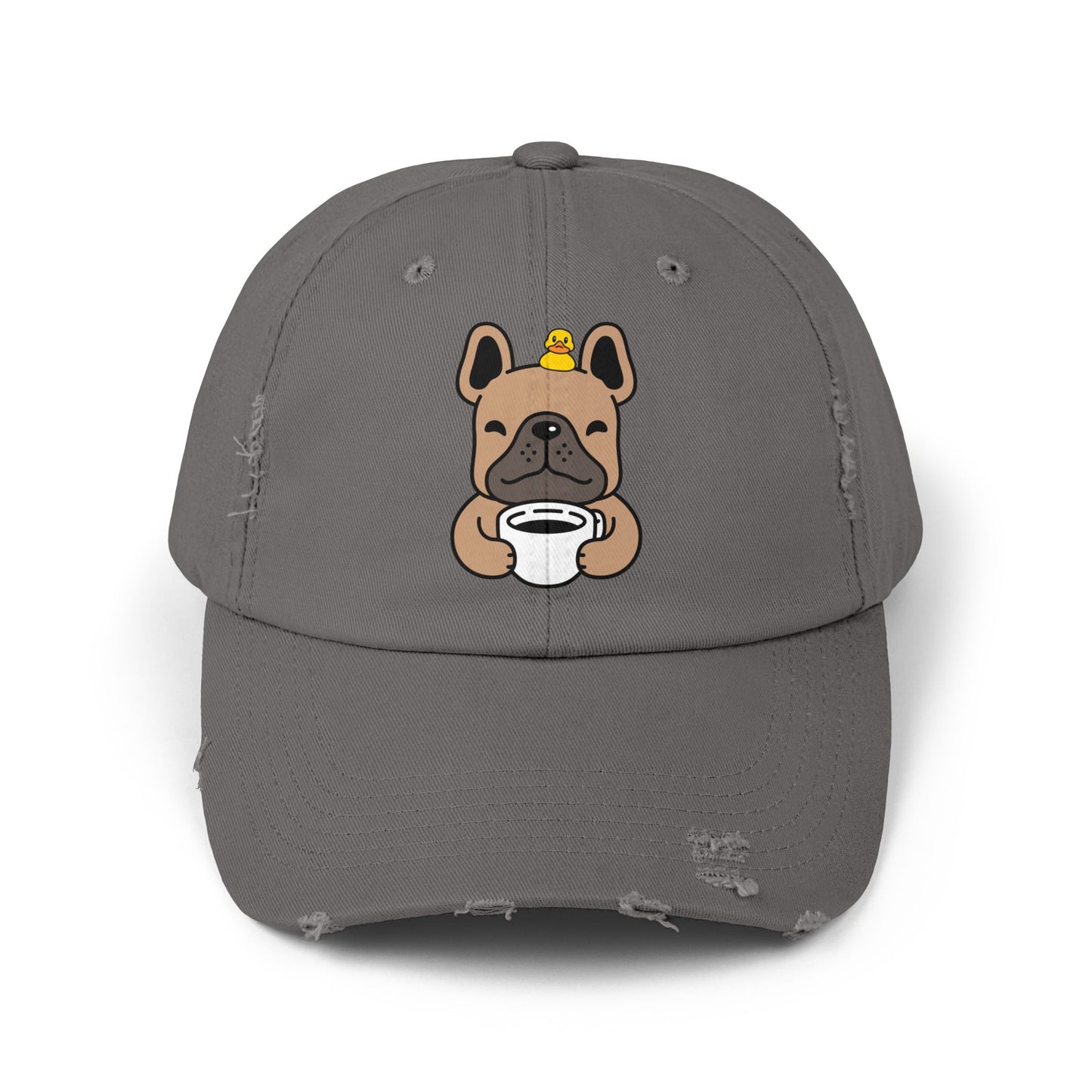 Dog coffee Unisex Distressed Cap