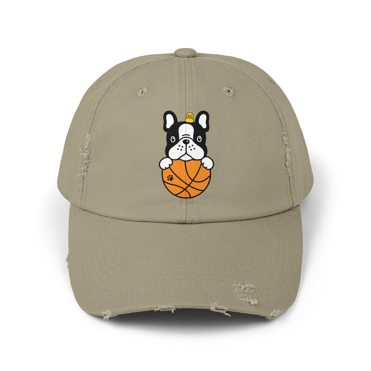 Dog basketball Unisex Distressed Cap