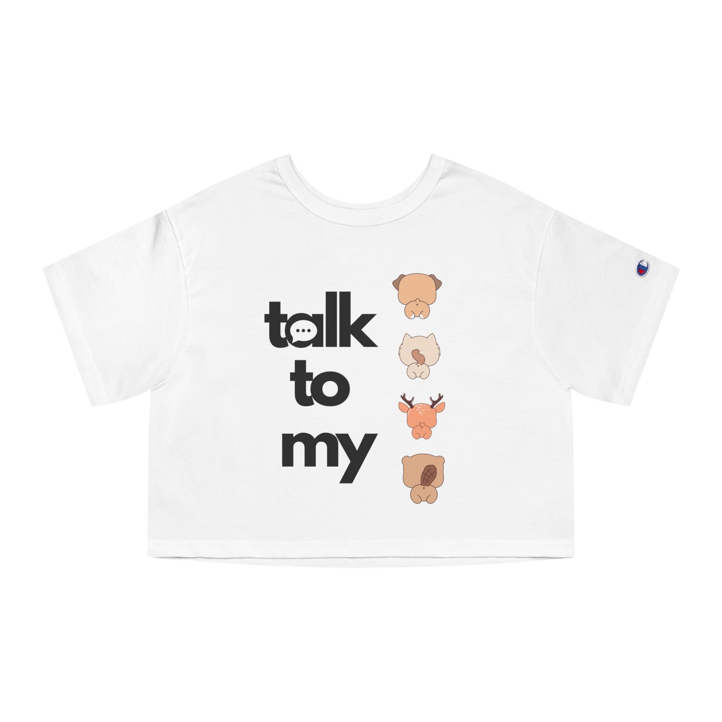 Talk to my Champion Women's Heritage Cropped T-Shirt