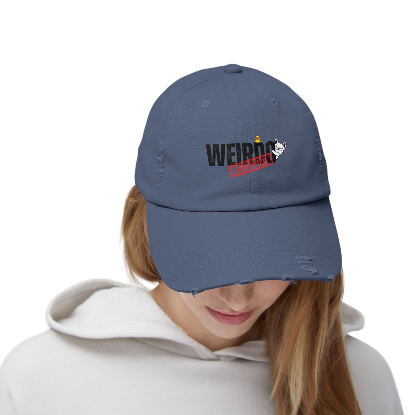 Weirdo Unisex Distressed Cap