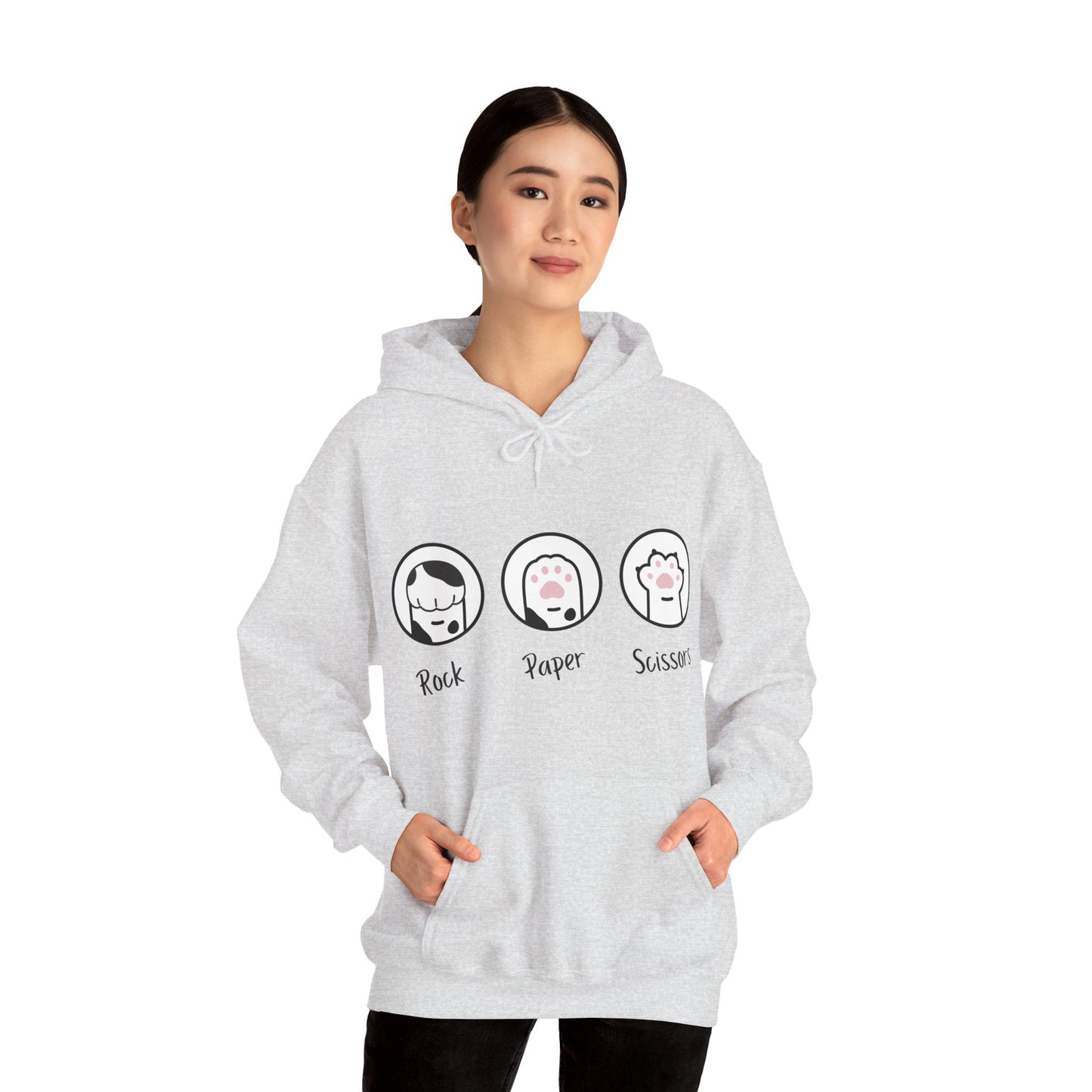 Rock paper scissors of Unisex Heavy Blend™ Hooded Sweatshirt