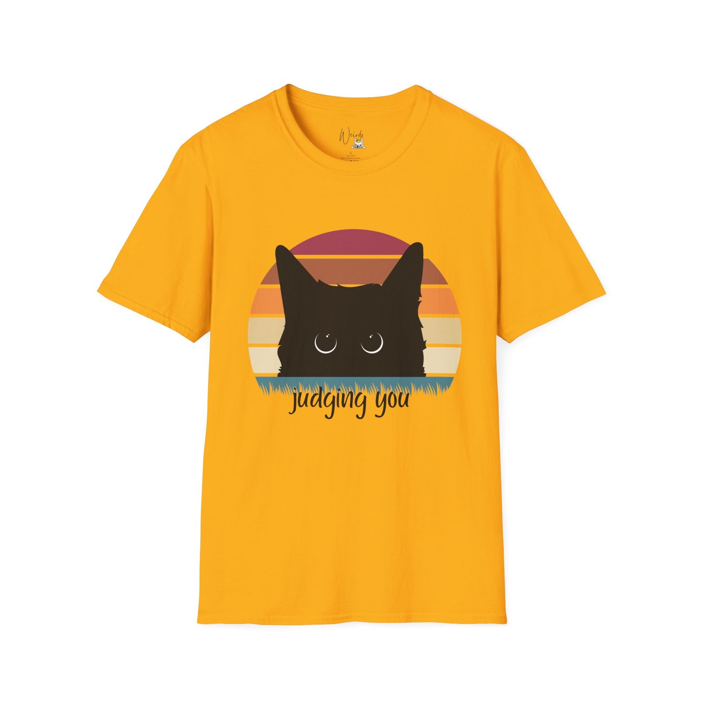 Cat judging you Unisex Softstyle T-Shirt