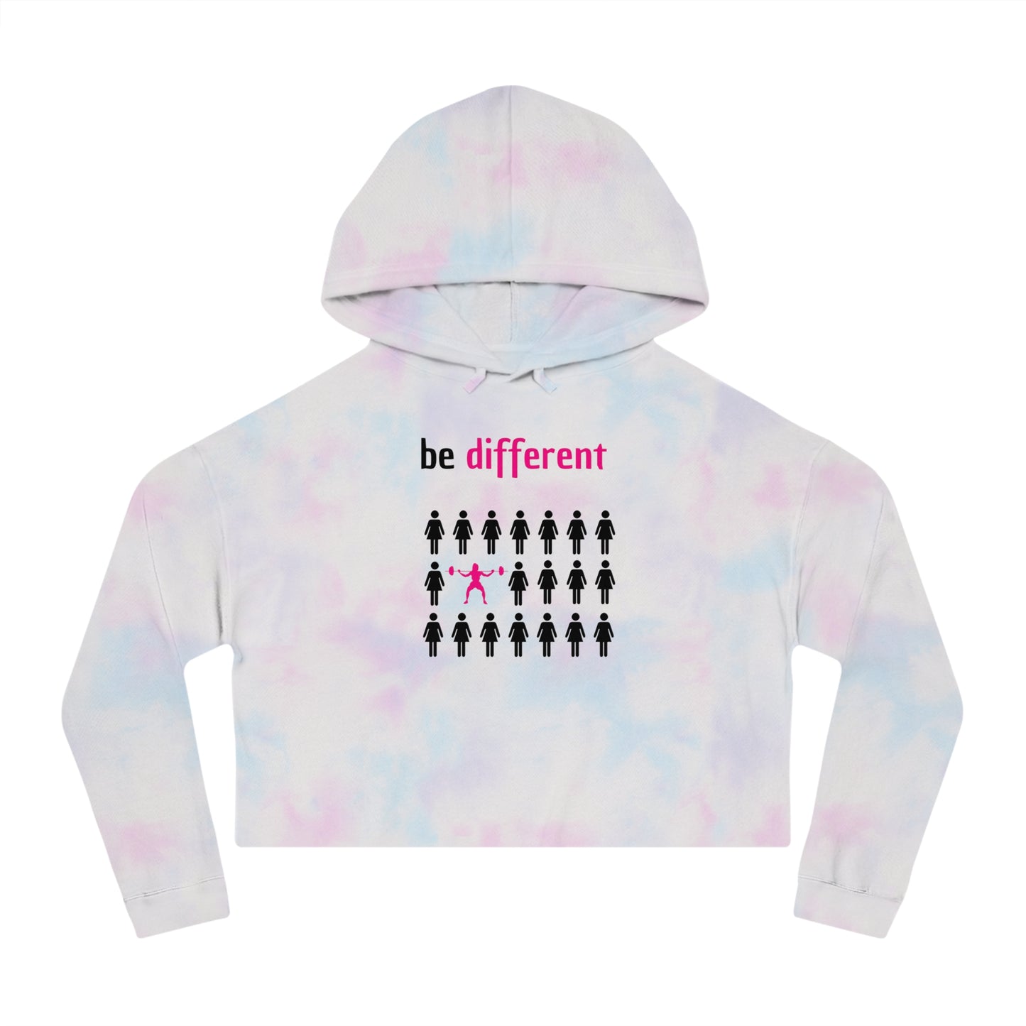 Be different Women’s Cropped Hooded Sweatshirt