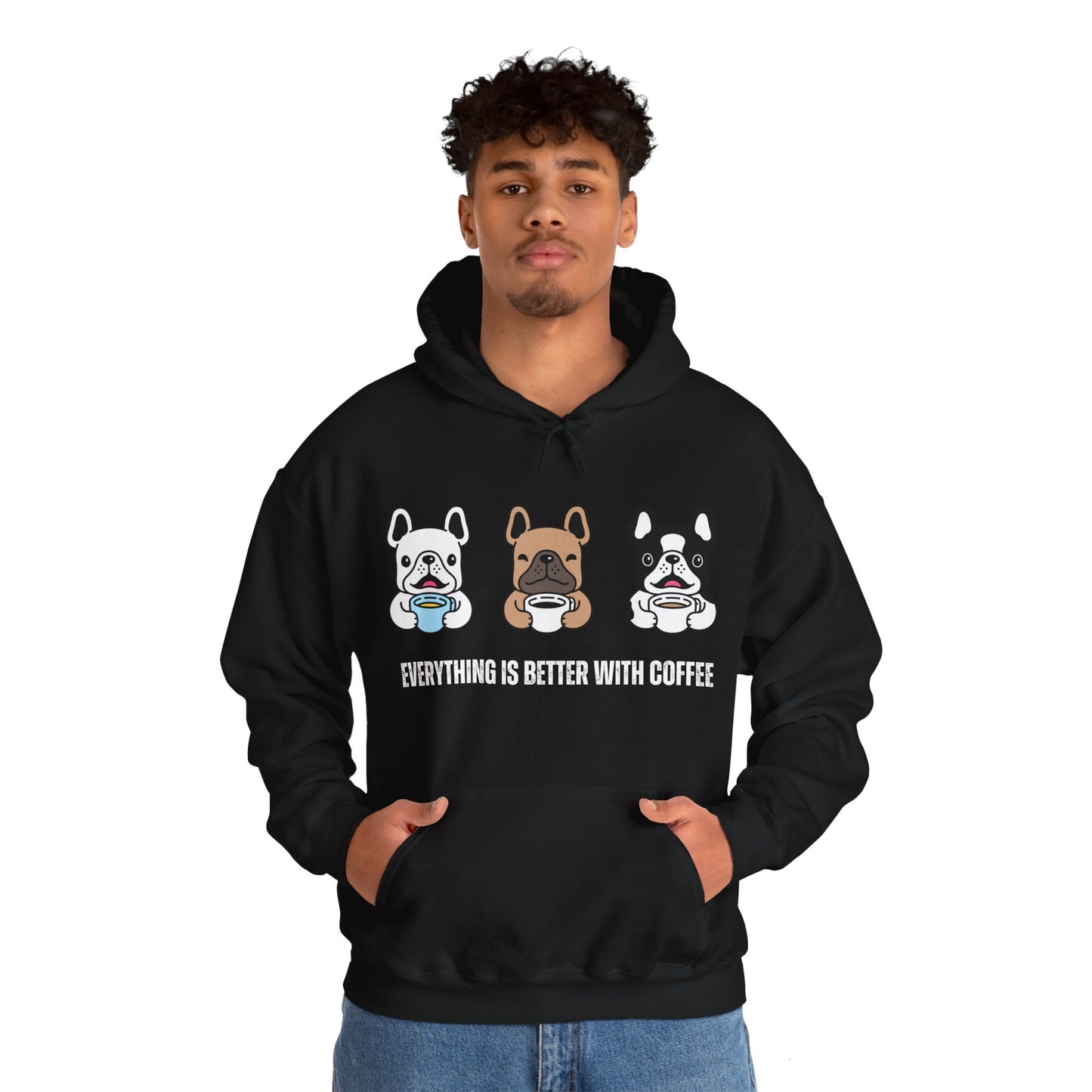 Better whit coffe of Unisex Heavy Blend™ Hooded Sweatshirt