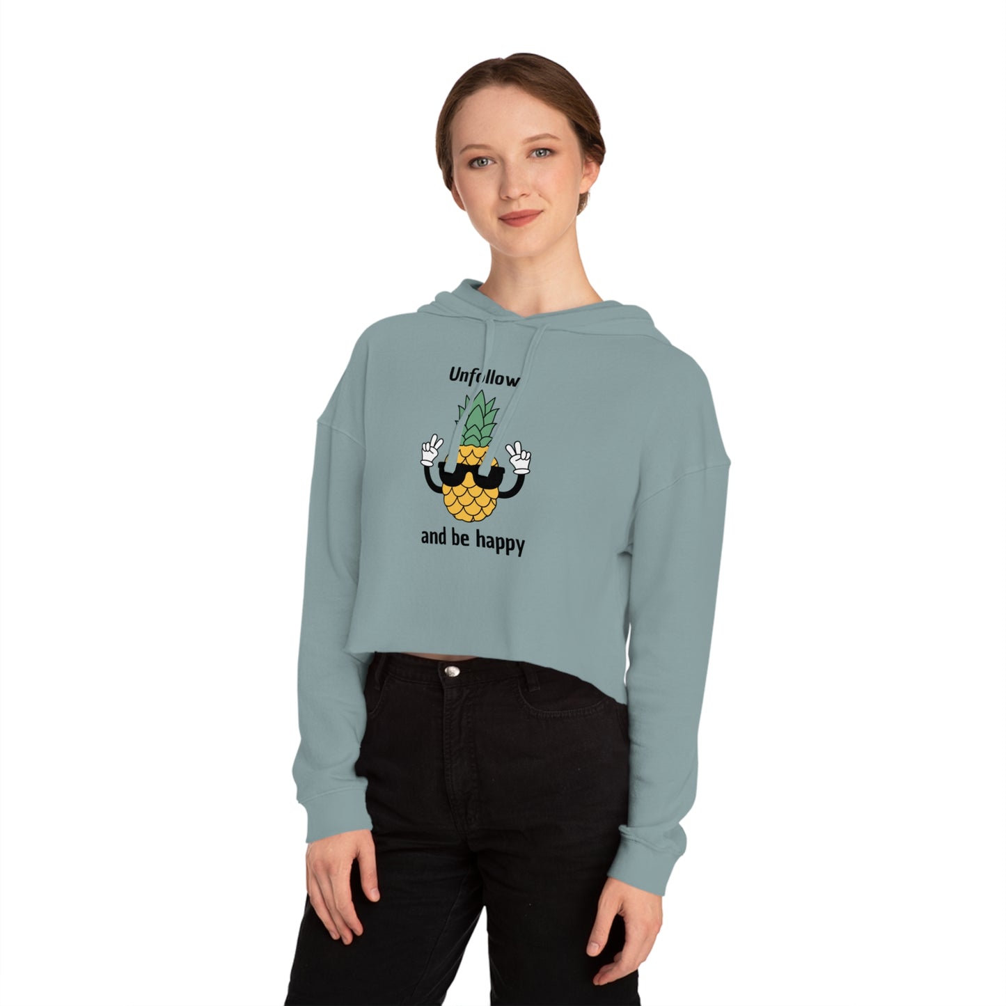 Unfollow Women’s Cropped Hooded Sweatshirt