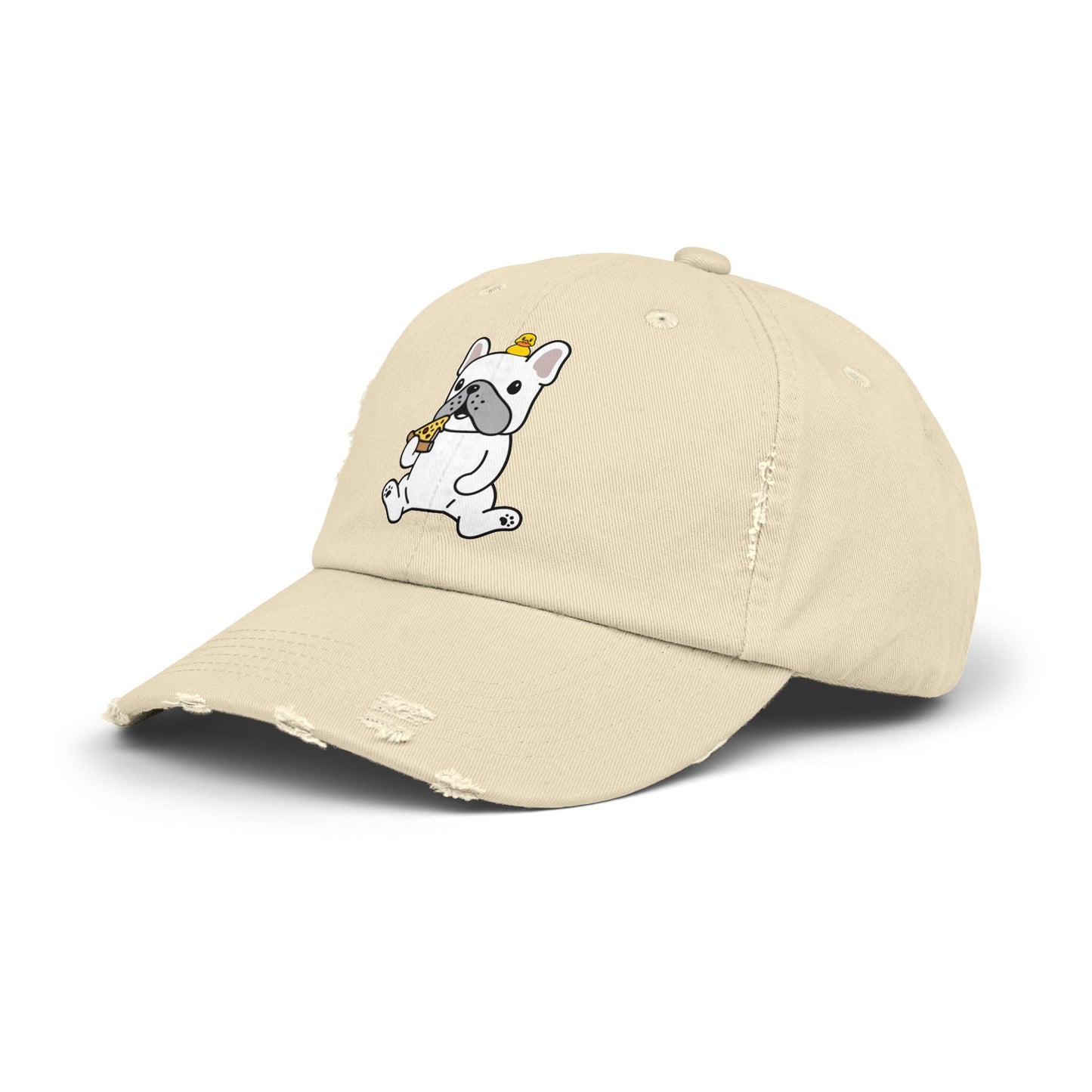 Dog pizza Unisex Distressed Cap