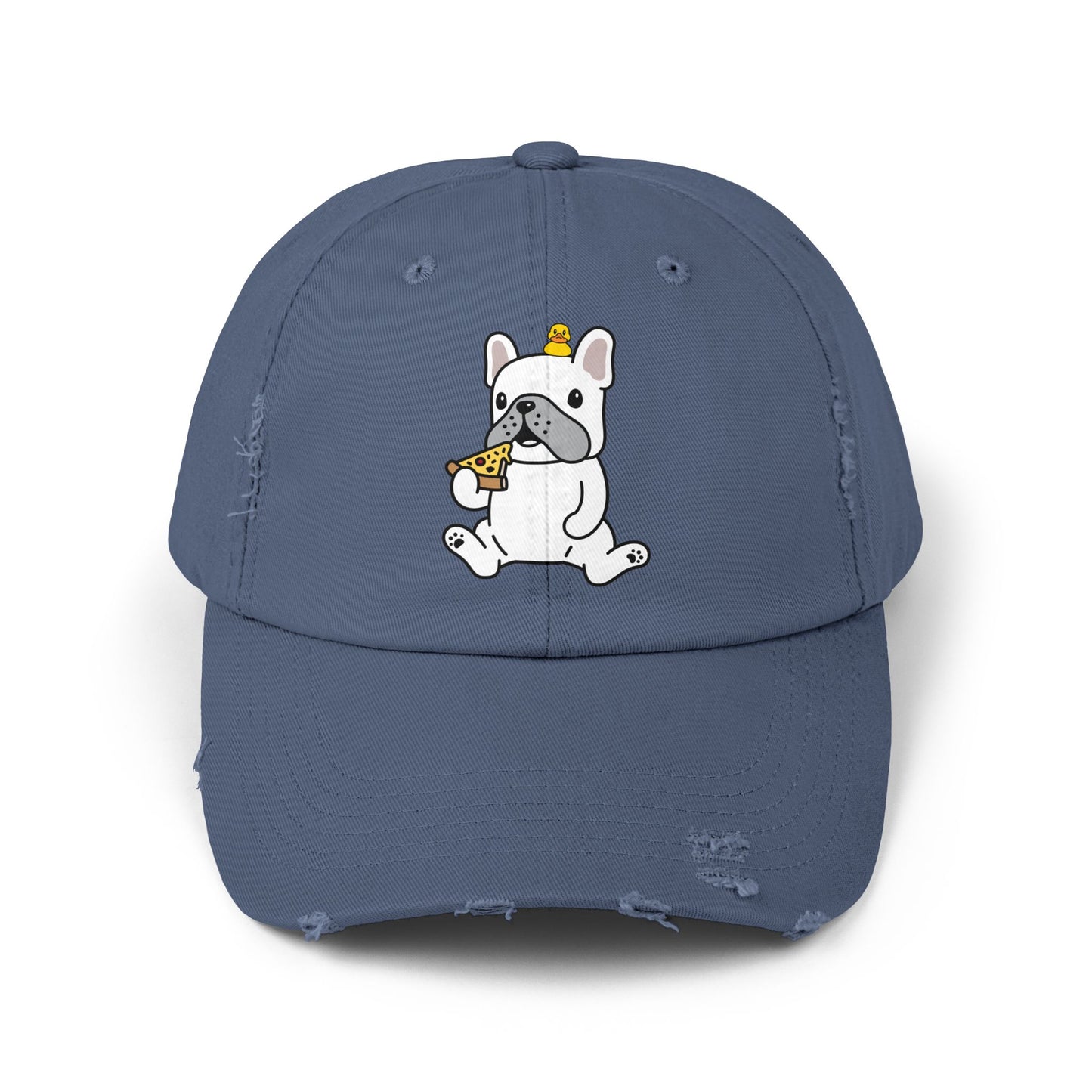 Dog pizza Unisex Distressed Cap