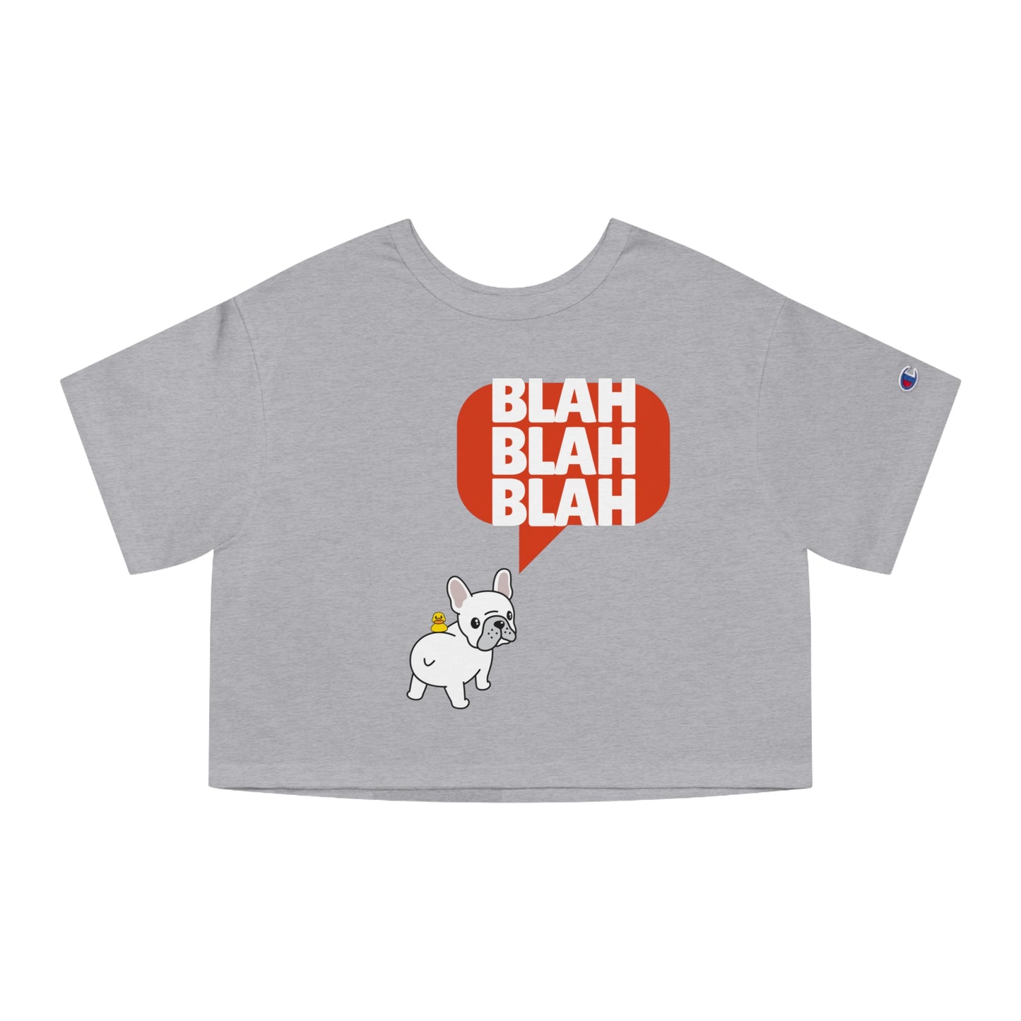 Blah blah blah Champion Women's Heritage Cropped T-Shirt