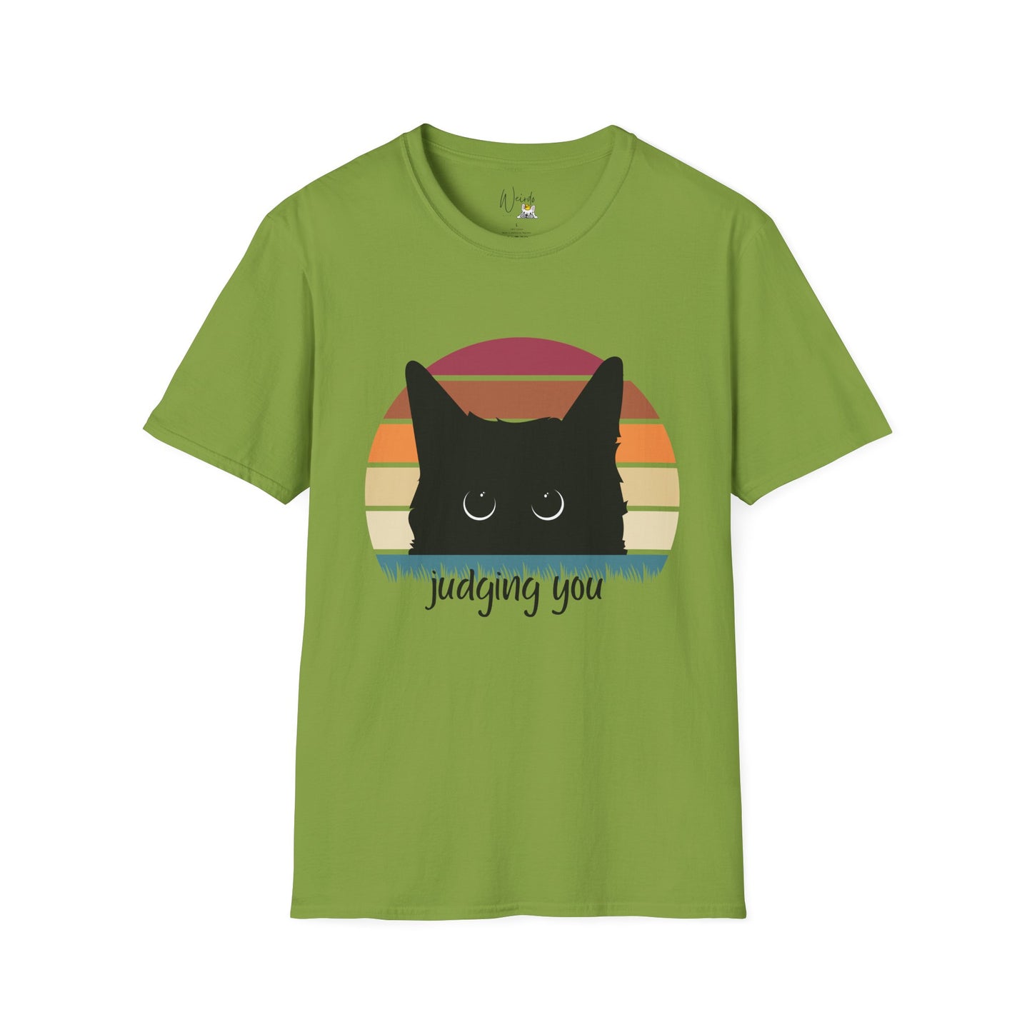 Cat judging you Unisex Softstyle T-Shirt