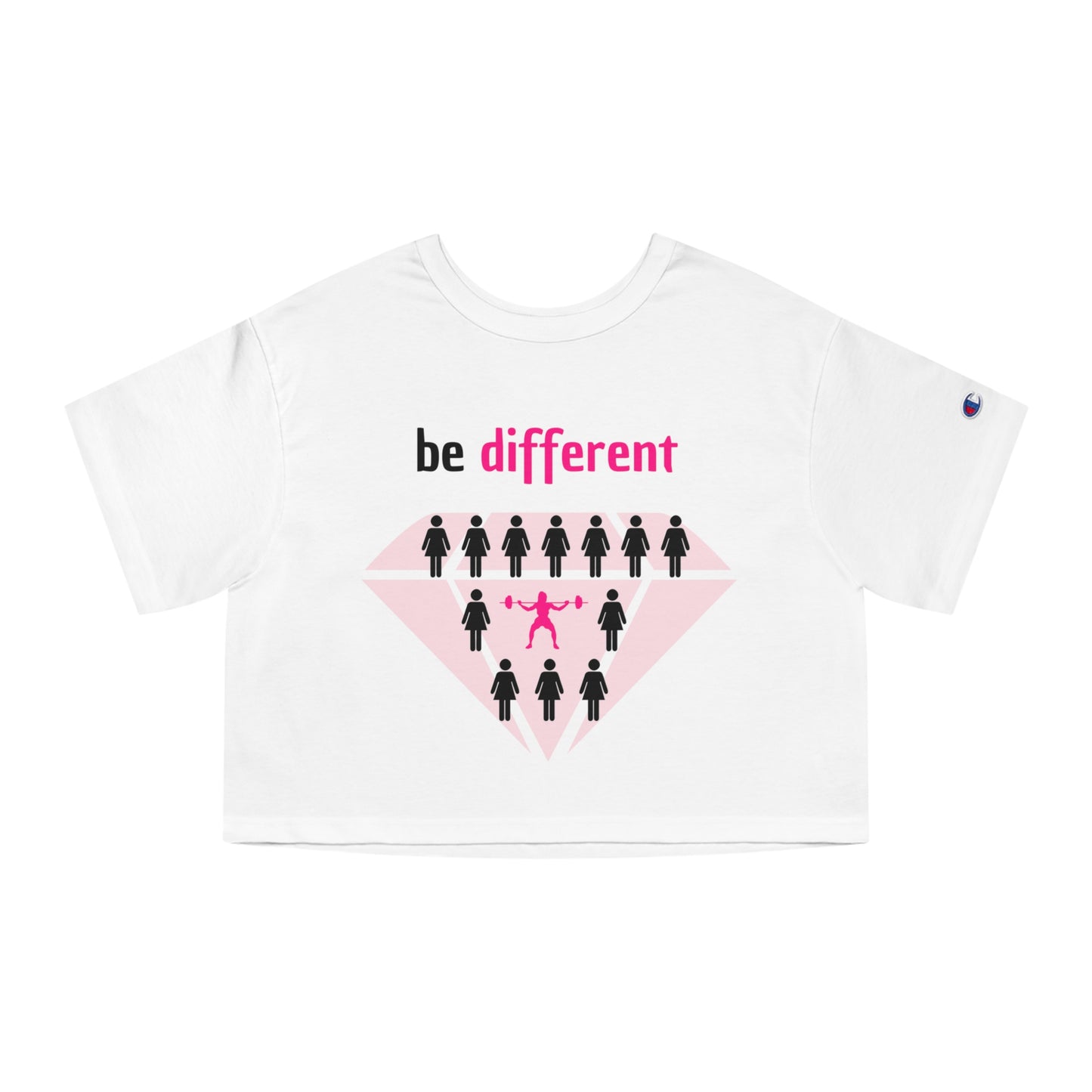 be different diamond Champion Women's Heritage Cropped T-Shirt