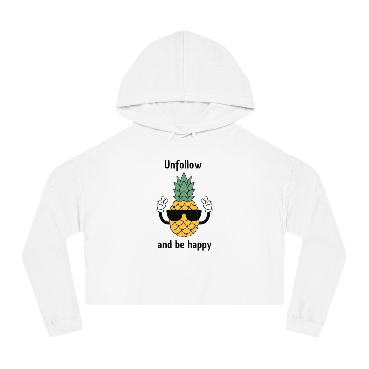 Unfollow Women’s Cropped Hooded Sweatshirt