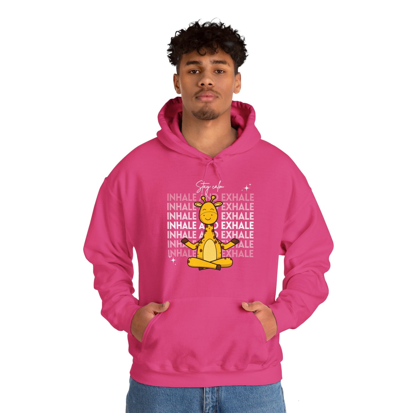 Inhale and Exhale of Unisex Heavy Blend™ Hooded Sweatshirt