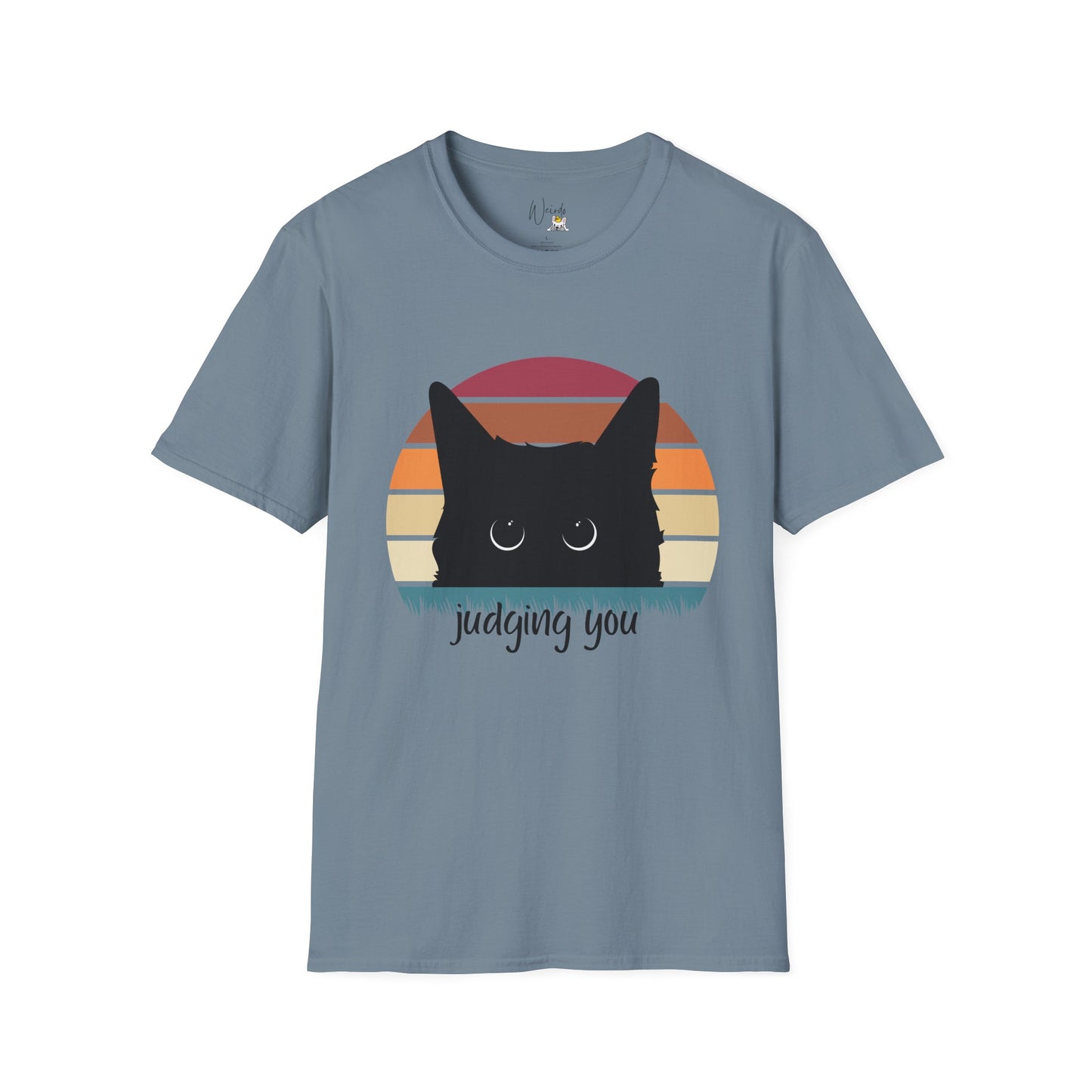 Cat judging you Unisex Softstyle T-Shirt