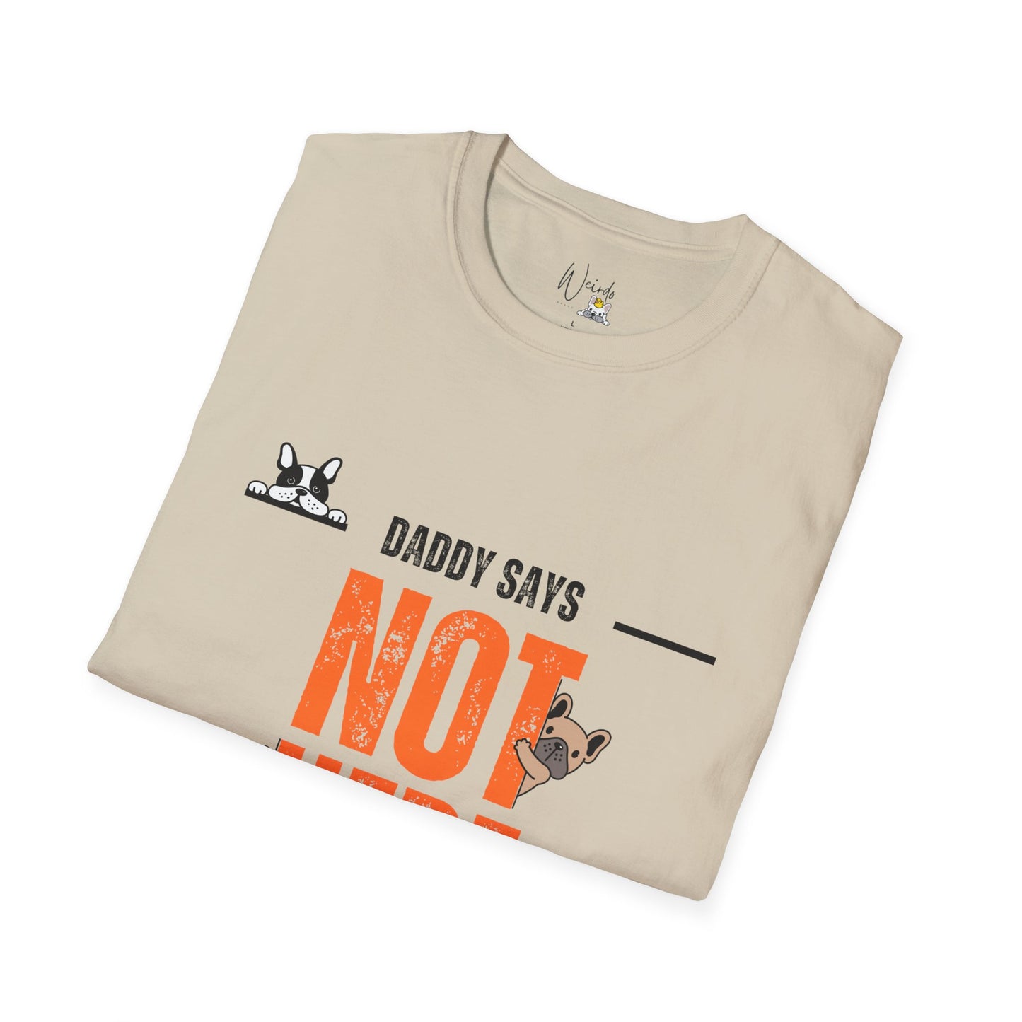 Not here Unisex Softstyle T-Shirt