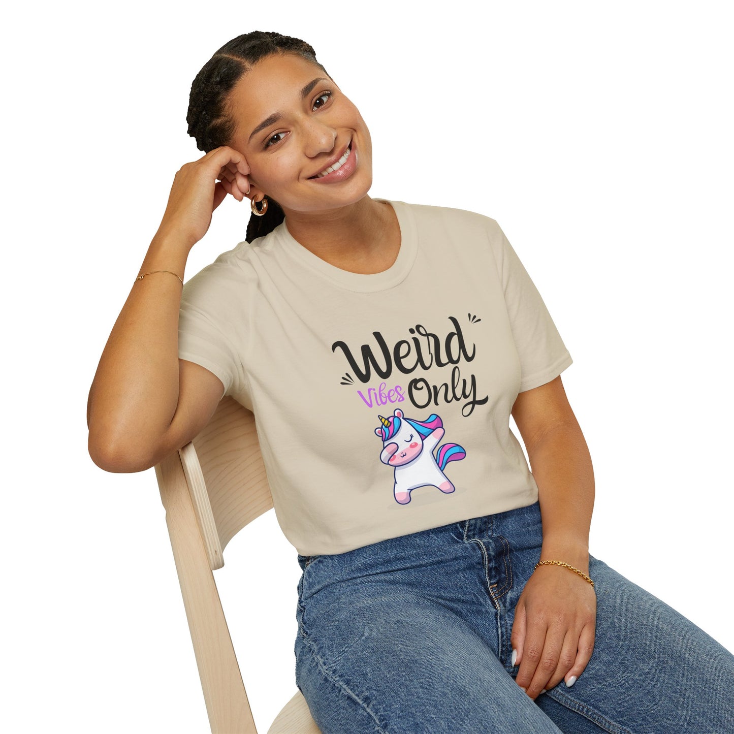 Weird vibes only Unisex Softstyle T-Shirt