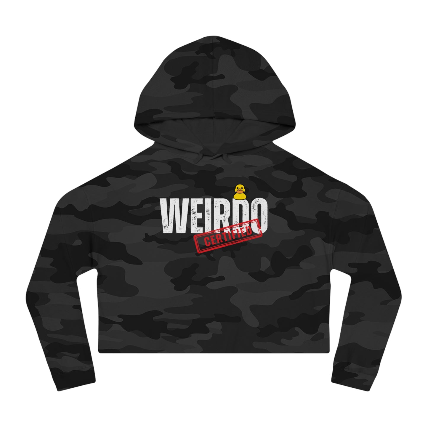 Weirdo certified Women’s Cropped Hooded Sweatshirt