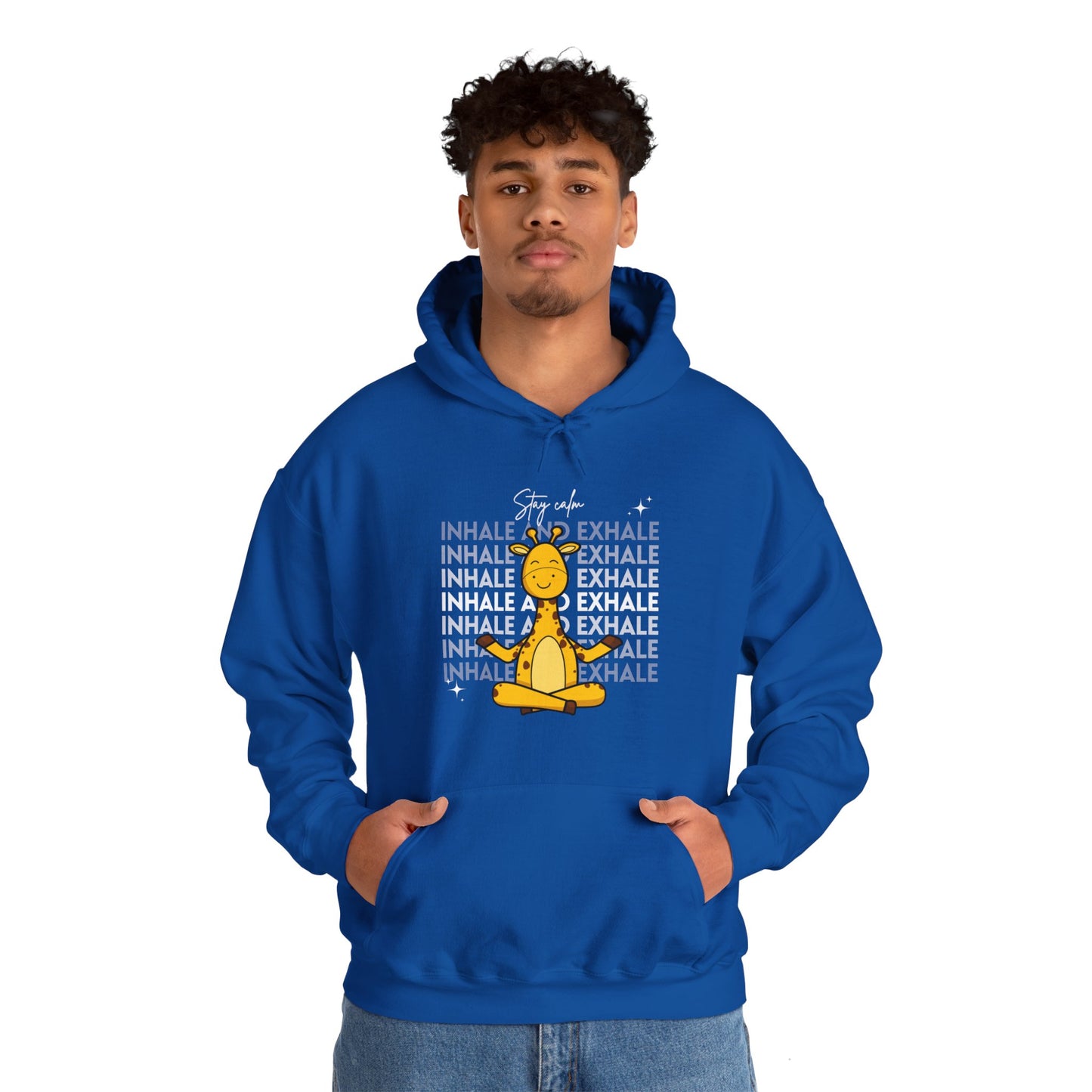 Inhale and Exhale of Unisex Heavy Blend™ Hooded Sweatshirt