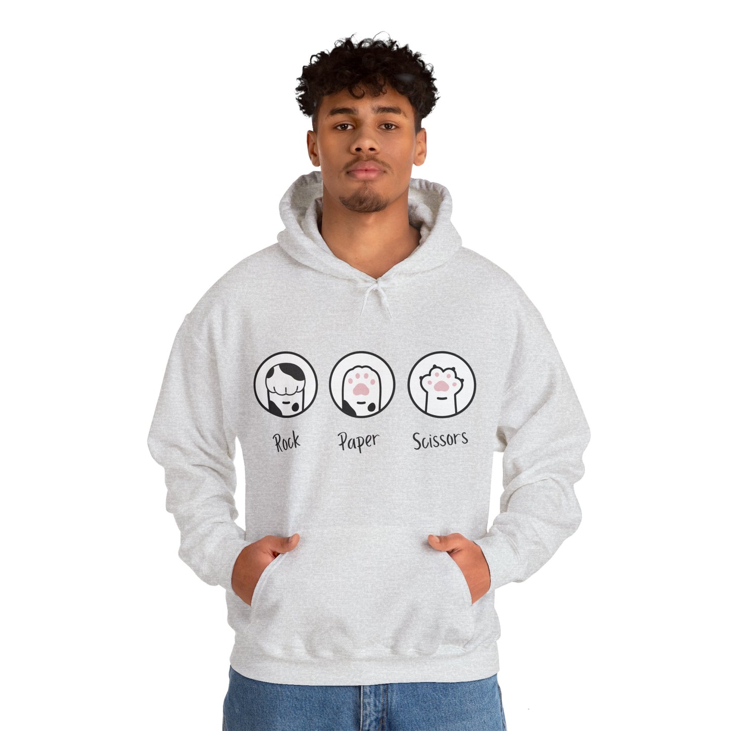 Rock paper scissors of Unisex Heavy Blend™ Hooded Sweatshirt