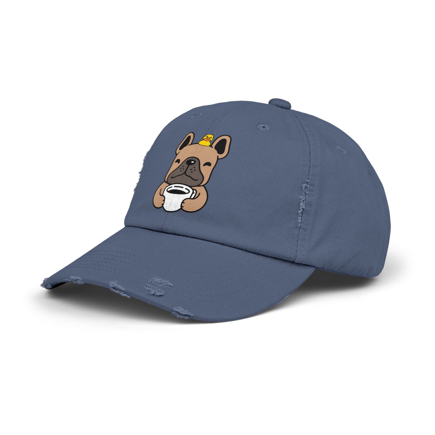 Dog coffee Unisex Distressed Cap