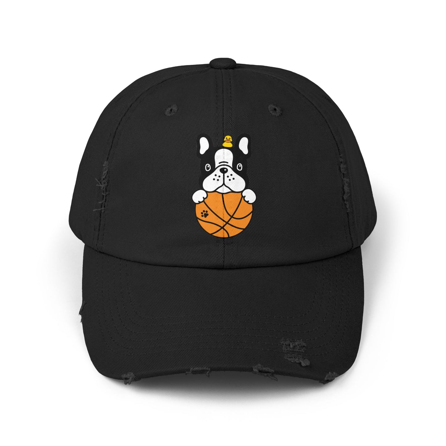 Dog basketball Unisex Distressed Cap