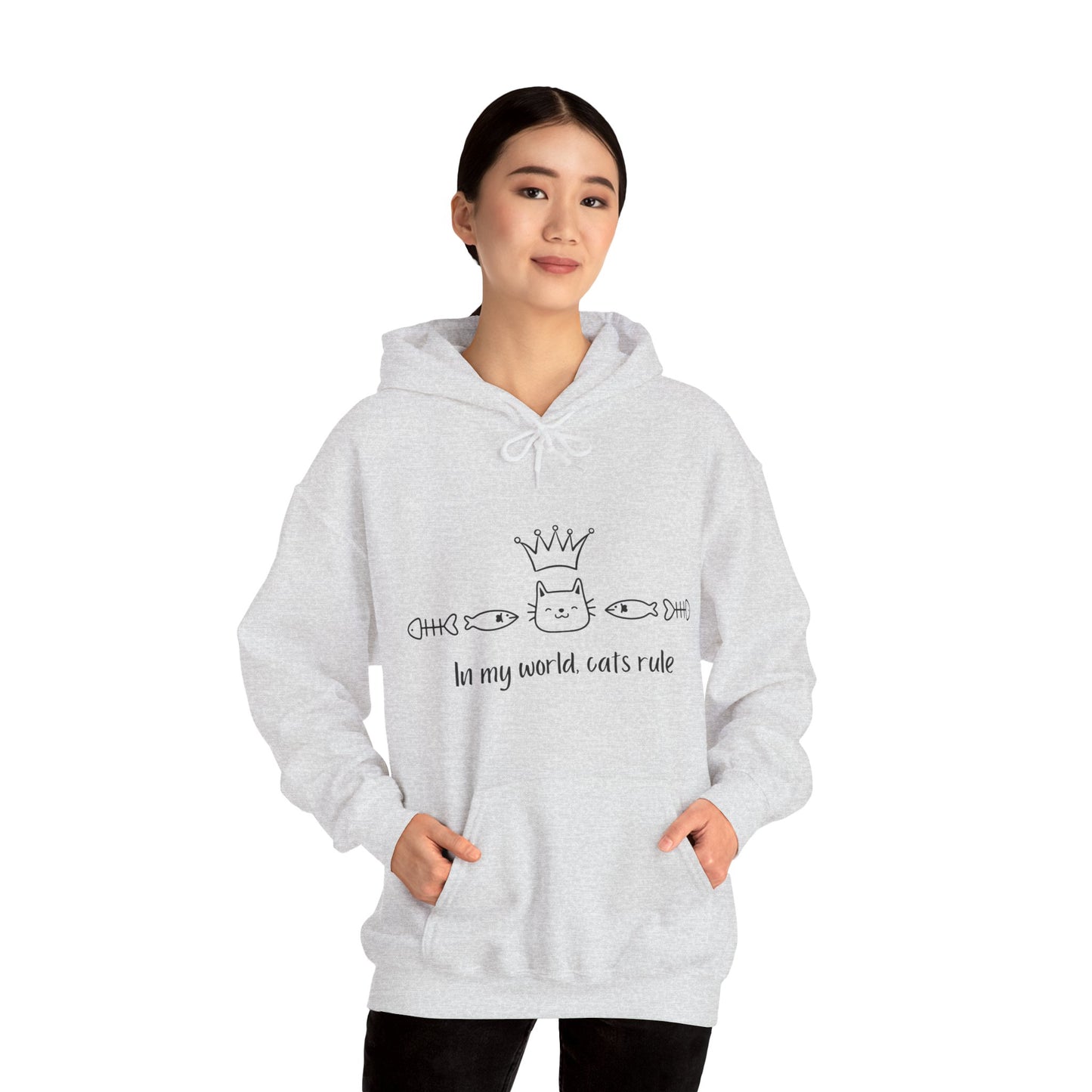 cats rule of Unisex Heavy Blend™ Hooded Sweatshirt