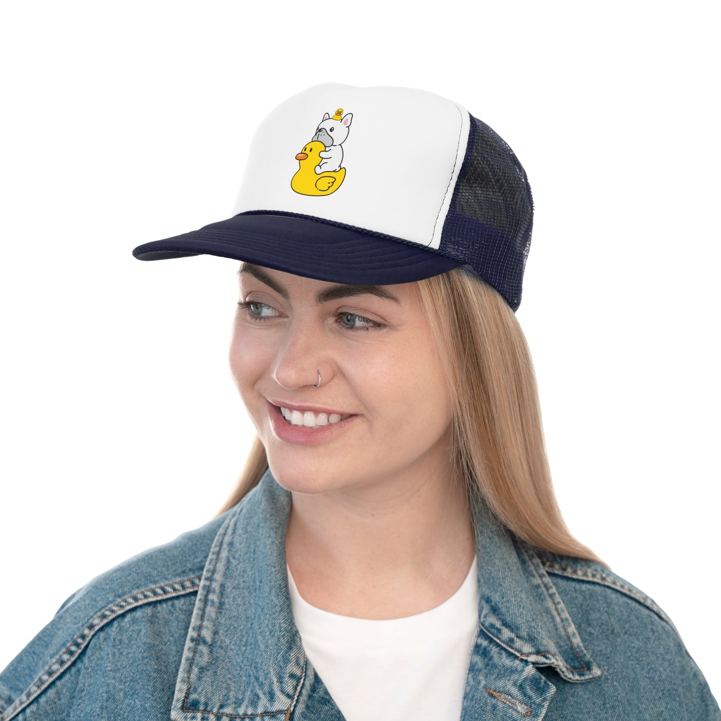 Inflatable duck Trucker Caps