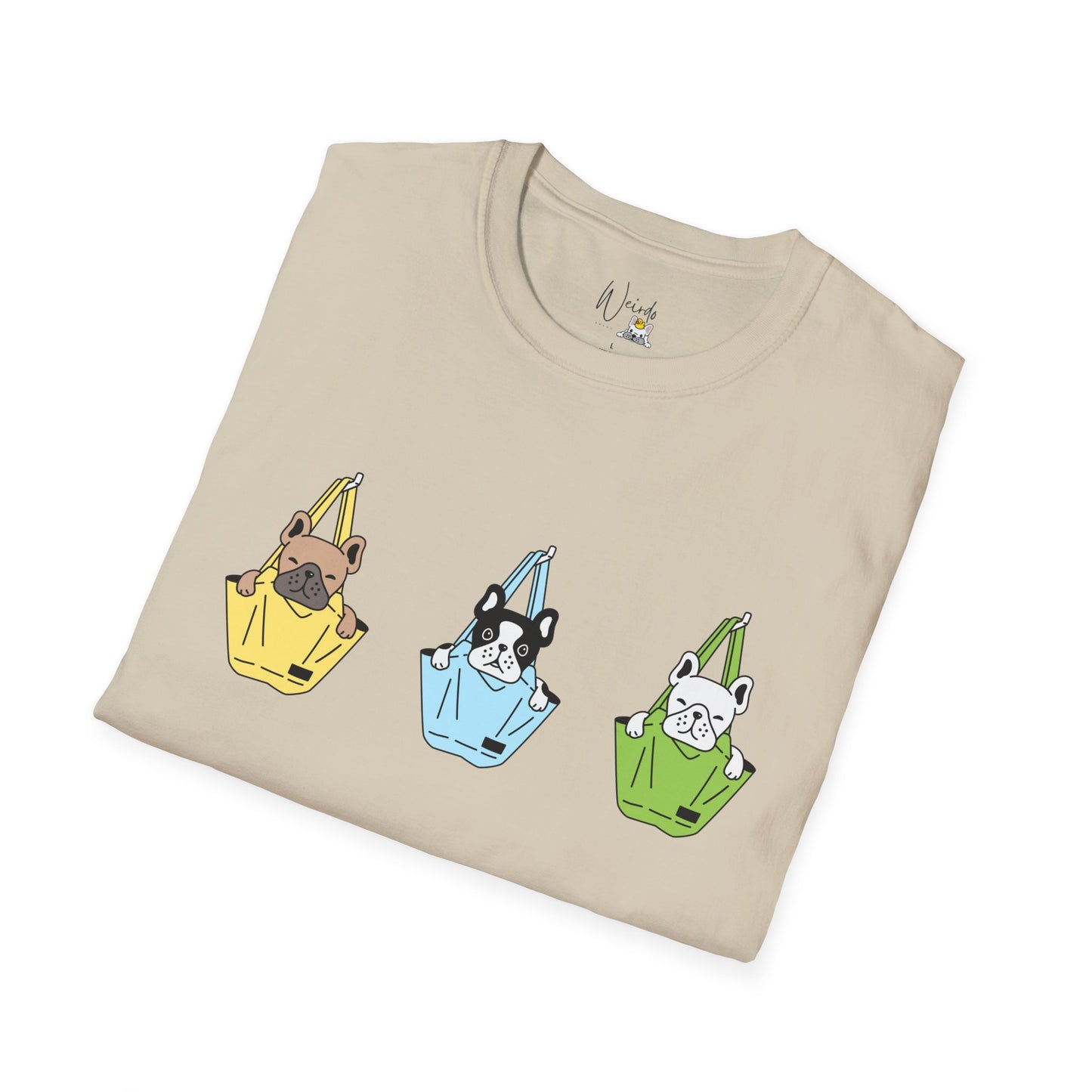 dog bag Unisex Softstyle T-Shirt