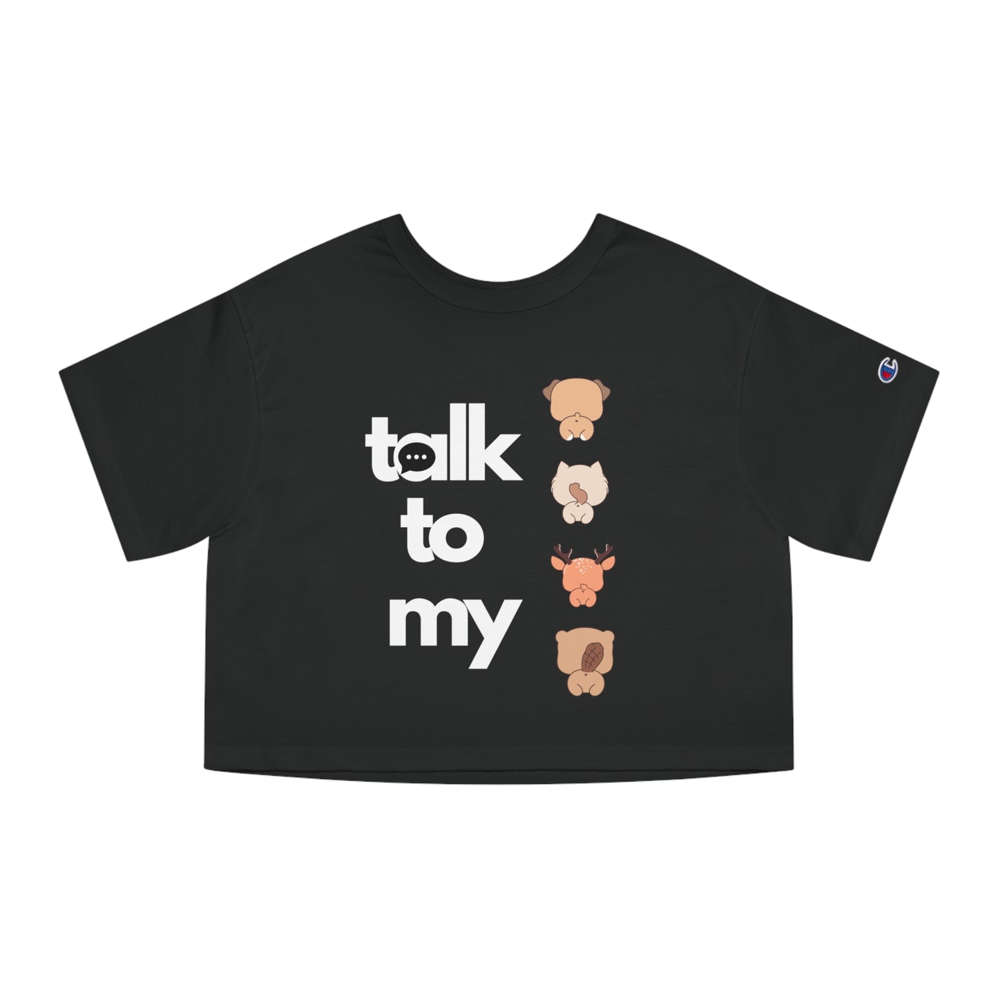 Talk to my Champion Women's Heritage Cropped T-Shirt