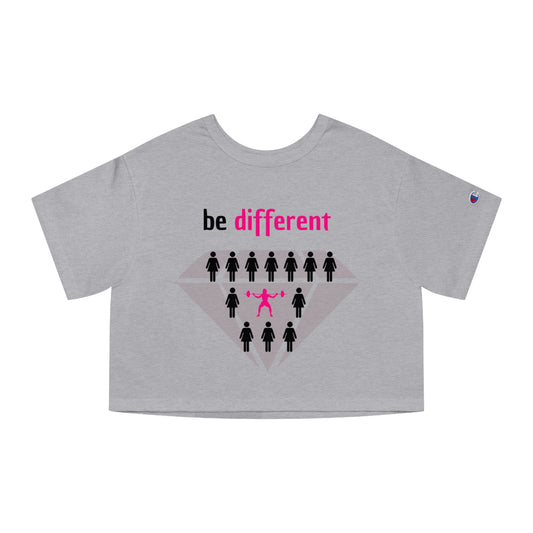 be different diamond Champion Women's Heritage Cropped T-Shirt