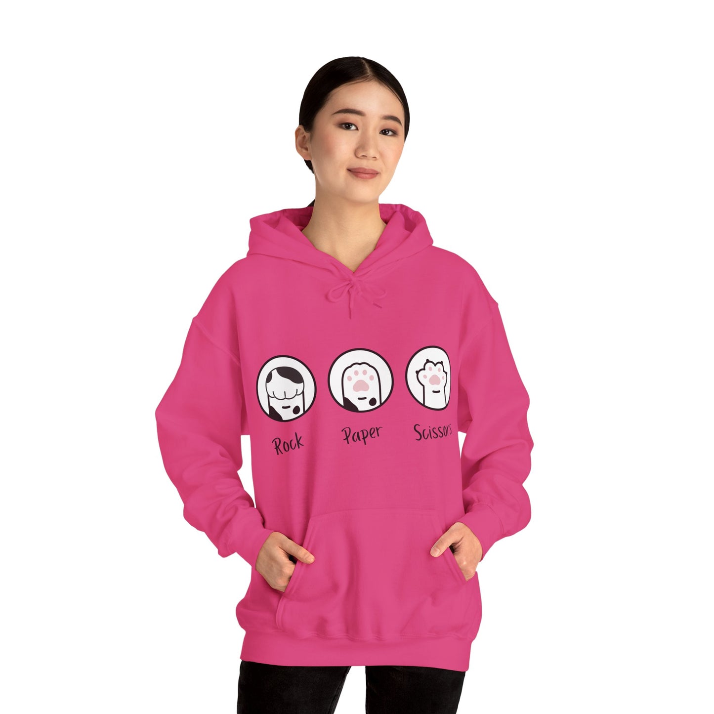 Rock paper scissors of Unisex Heavy Blend™ Hooded Sweatshirt