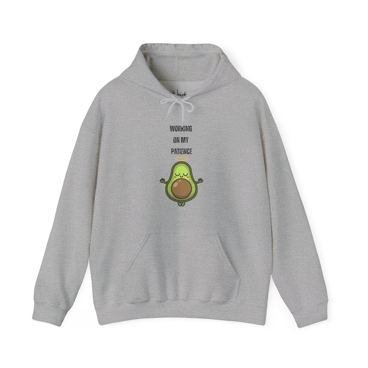 working on my patience of Unisex Heavy Blend™ Hooded Sweatshirt