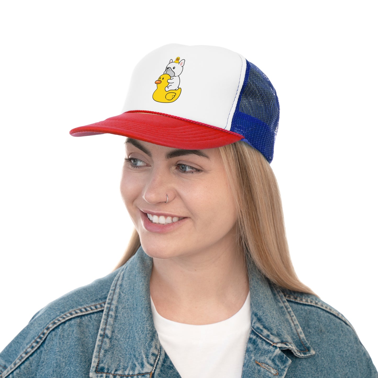 Inflatable duck Trucker Caps