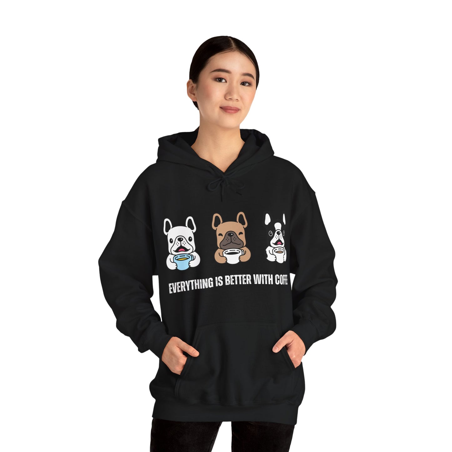 Better whit coffe of Unisex Heavy Blend™ Hooded Sweatshirt