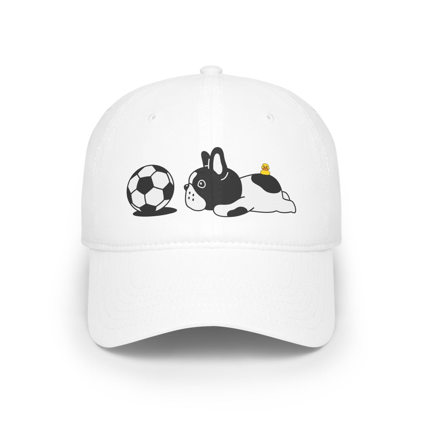 Dog soccer 1 Profile Baseball Cap