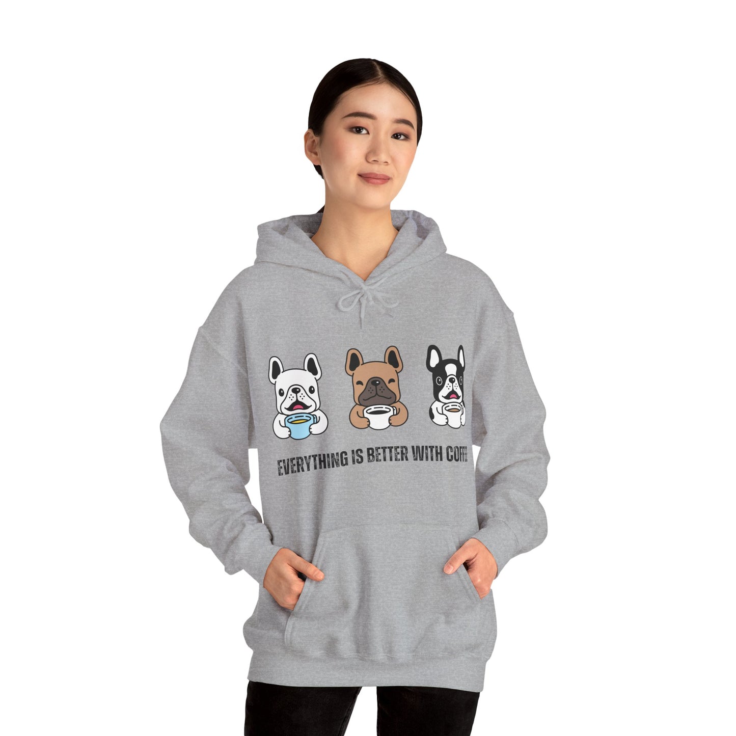 Better whit coffe of Unisex Heavy Blend™ Hooded Sweatshirt